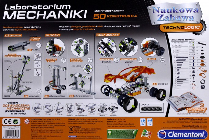 CLEMENTONI Naukowa zabawa - Labolatorium Machaniki