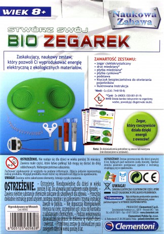 CLEMENTONI Naukowa zabawa. Bio Zegarek