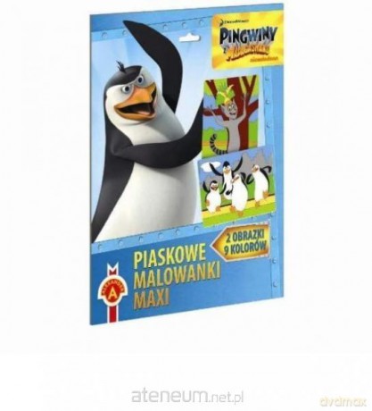 Piaskowe malowanki MAXI Pingwiny z Madagaskaru