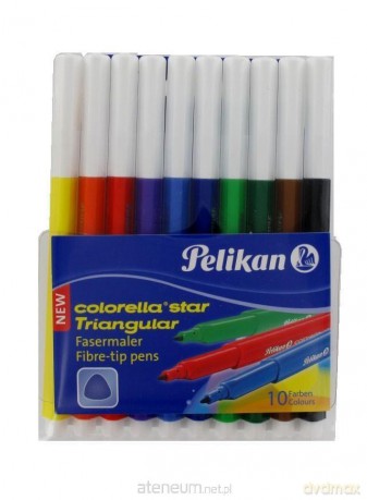 Pisaki Colorella Star Triangular C303 10 kolorów