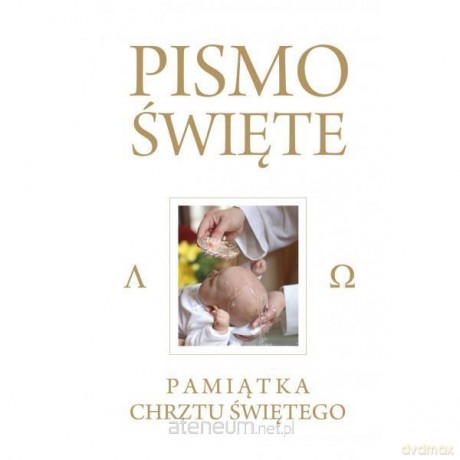 Pismo Święte Kremowe - Pamiątka Chrztu Świętego [KSIĄŻKA]