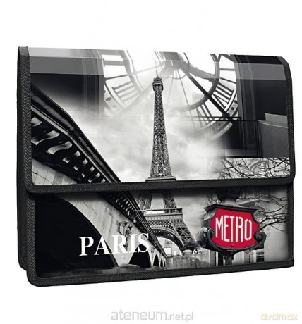 Teczka z klapką na rzepy A4 Paris