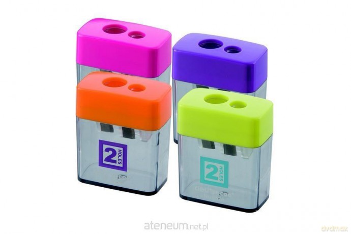Temperówka 0526 plastik kwadrat podwójna (12 szt)