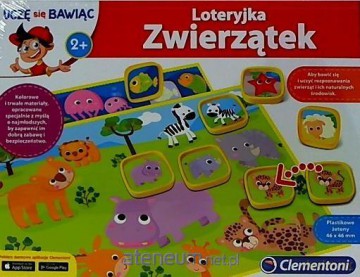 CLEMENTONI Uczę się bawiąc. Loteryjka Zwierzątek