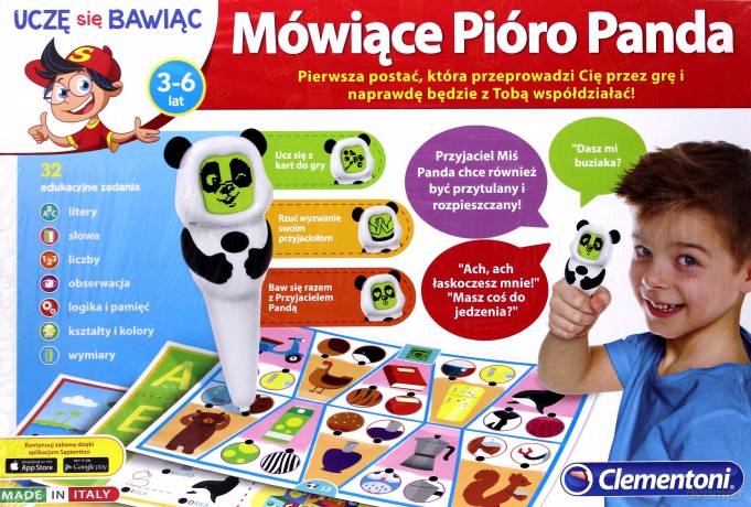 CLEMENTONI Uczę się bawiąc. Mówiące pióro - Panda