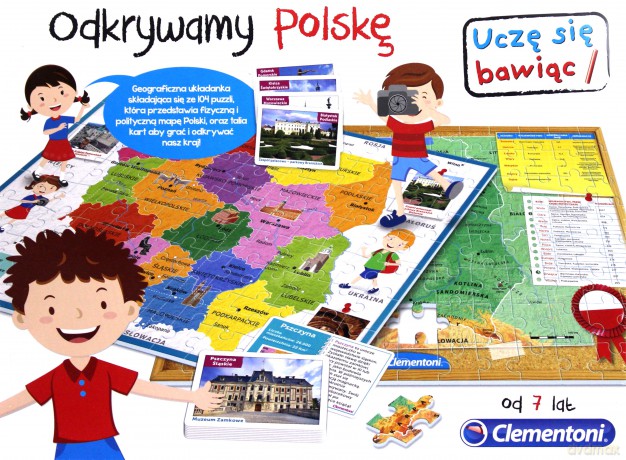 CLEMENTONI Uczę się bawiąc. Odkrywamy Polskę
