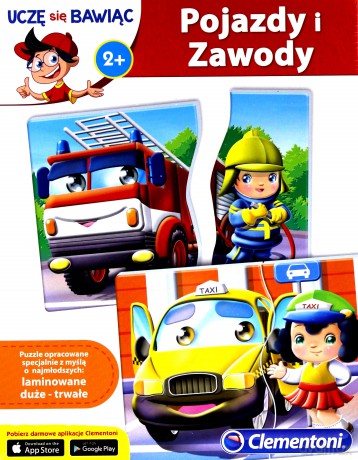CLEMENTONI Uczę się bawiąc. Pojazdy i Zawody