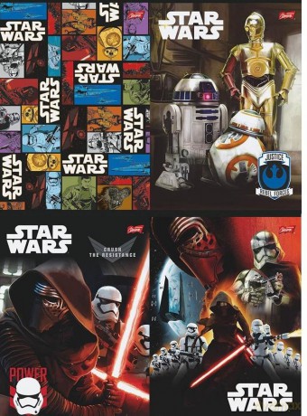 Zeszyt A5/16K linia 2-kolor Star Wars (15 szt) (Gwiezdne Wojny)