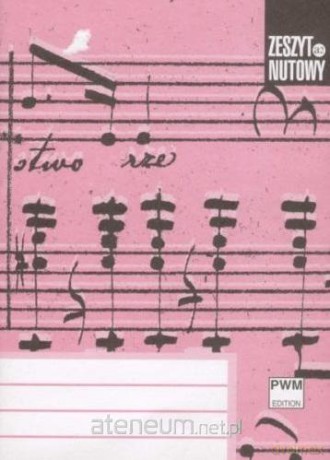 Zeszyt nutowy - A6 stojący - 12 linii