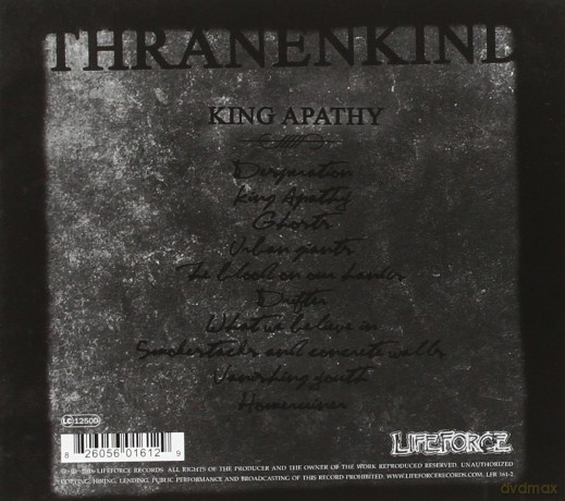 Thranenkind: King Apathy (digipack) [CD]