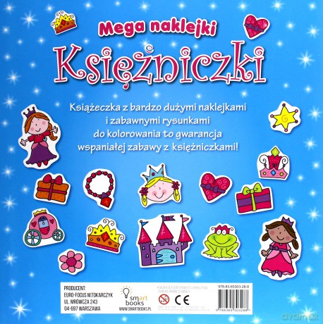 Księżniczki. Mega naklejki [KSIĄŻKA]