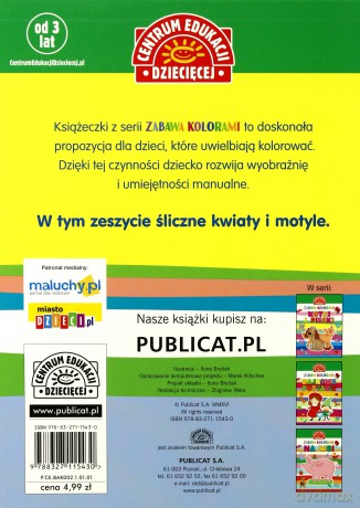 Kwiaty i motyle. Zabawa kolorami [KSIĄŻKA]