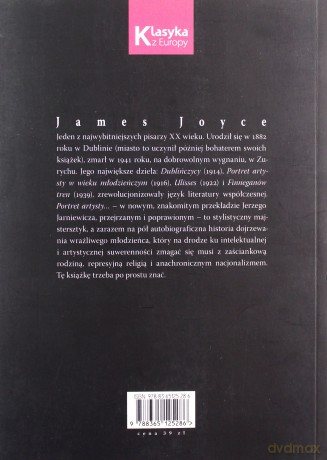 Portret artysty w wieku młodzieńczym - James Joyce [KSIĄŻKA]