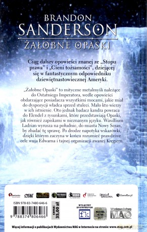 Żałobne opaski - Brandon Sanderson (twarda) [KSIĄŻKA]