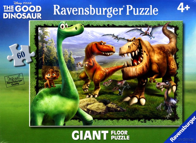 RAVENSBURGER Dobry Dinozaur Puzzle Podłogowe 60 el. [PUZZLE]