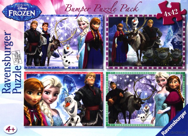 RAVENSBURGER Frozen - 4x42 el. Tornistry [PUZZLE]
