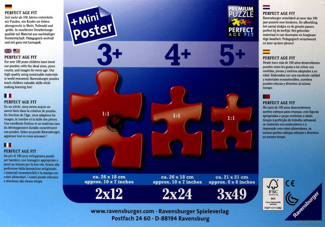 RAVENSBURGER Dobry Dinozaur 2x24 el. [PUZZLE]
