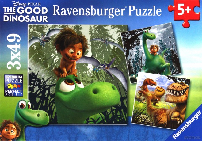 RAVENSBURGER Dobry Dinozaur 3x49 el. [PUZZLE]