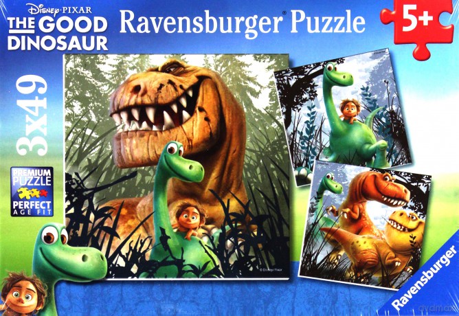 RAVENSBURGER Dobry Dinozaur 3x49 el. [PUZZLE]
