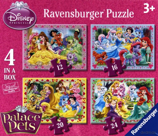 RAVENSBURGER Disney Palace Pets 4 w 1 [PUZZLE]