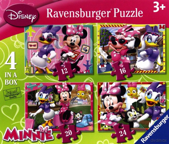 RAVENSBURGER Myszka Minnie i Przyjaciele 4 w 1 [PUZZLE]