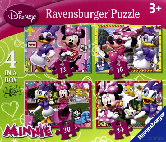 RAVENSBURGER Myszka Minnie i Przyjaciele 4 w 1 [PUZZLE]