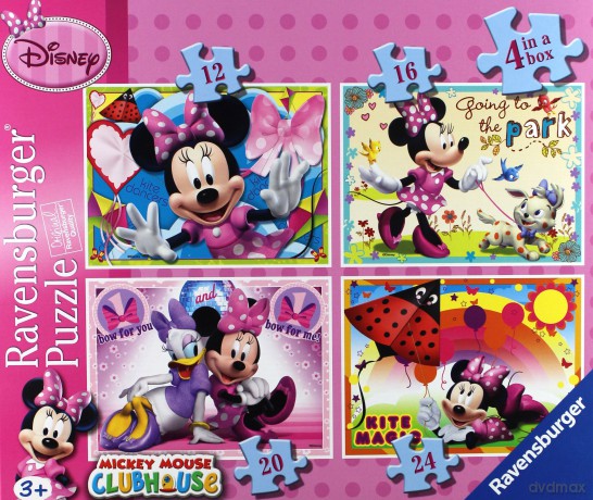 RAVENSBURGER Disney Myszka Minnie 4 w 1 [PUZZLE]