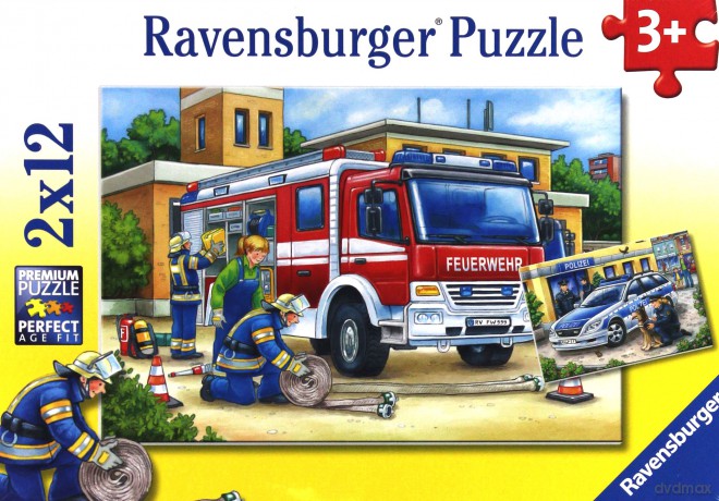RAVENSBURGER Policja i Straż 2x12 el. [PUZZLE]