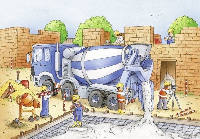 RAVENSBURGER Teren Budowy 2x24 el. [PUZZLE]