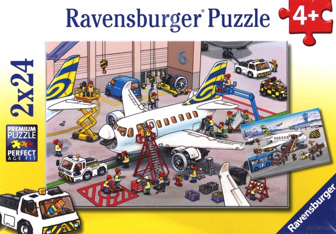 RAVENSBURGER Wszystko O Samolotach 2x24 el. [PUZZLE]