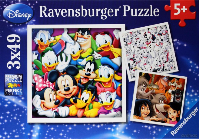 RAVENSBURGER Klasyczny Disney 3x49 el. [PUZZLE]