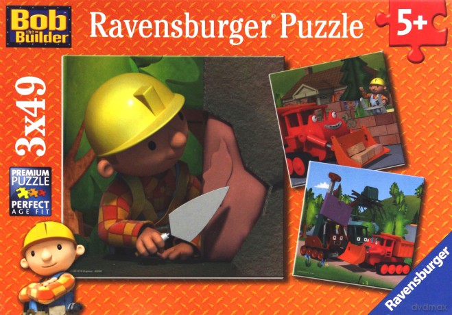 RAVENSBURGER Bob Buduje Dom 3x49 [PUZZLE]
