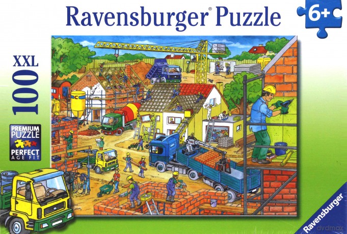 RAVENSBURGER Budowa Domu 100 el. [PUZZLE]