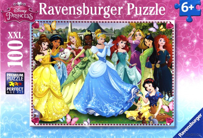 RAVENSBURGER Disney Olśniewające Księżniczki 100 el. [PUZZLE]