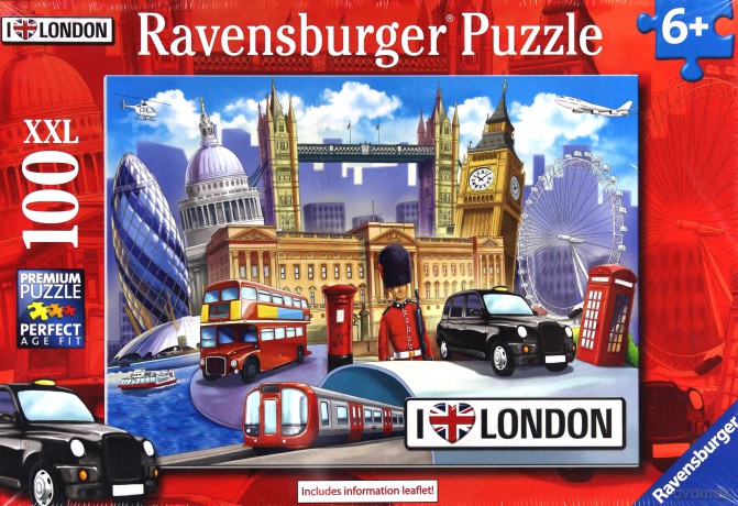 RAVENSBURGER Kocham Londyn! 100 el. [PUZZLE]