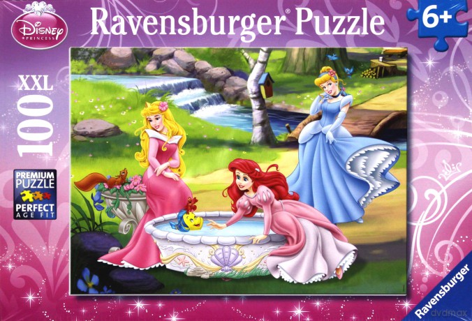 RAVENSBURGER Disney Trzy Księżniczki 100 el. XXL [PUZZLE]