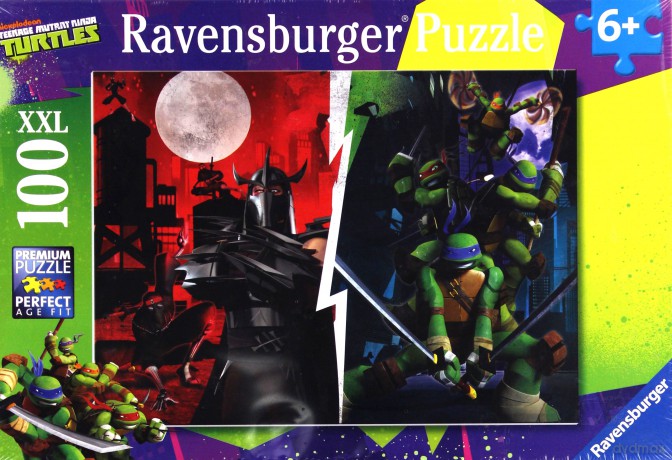 RAVENSBURGER Żółwie Ninja Kontra Shredder 100 el. [PUZZLE]