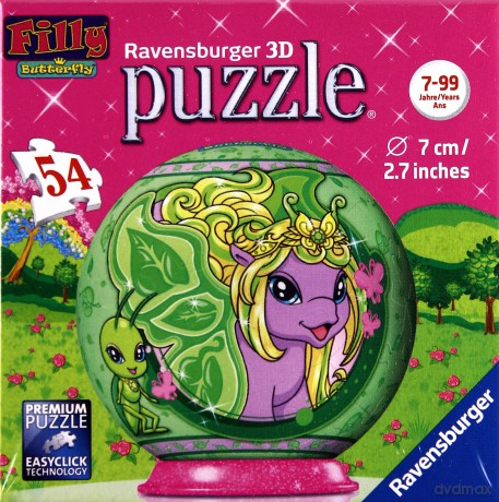 RAVENSBURGER 3D Kula Filly - Motylek 54 el. [PUZZLE]