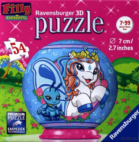 RAVENSBURGER 3D Kula Filly - Motylek 54 el. [PUZZLE]