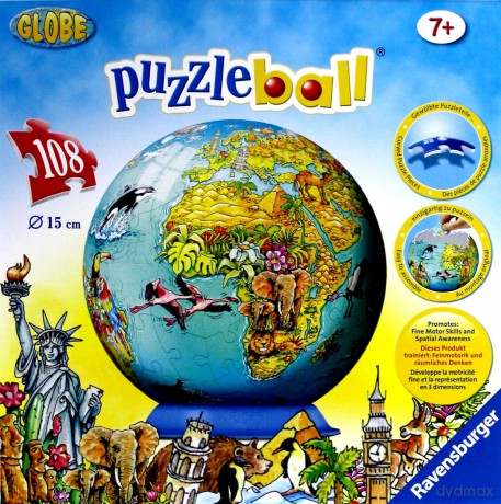RAVENSBURGER Świat Dla Dzieci Kuliste 108 el. [PUZZLE]