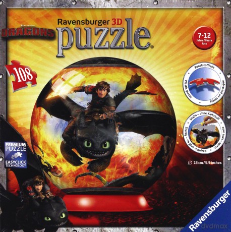 RAVENSBURGER Dragons Kuliste 108 el. [PUZZLE]