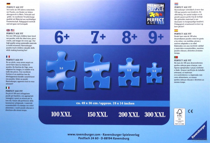 RAVENSBURGER Dookoła Świata 200 el. [PUZZLE]
