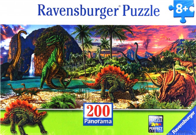 RAVENSBURGER W Świecie Dinozaurów 200 el. [PUZZLE]