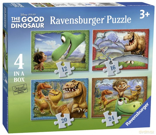 RAVENSBURGER Dobry Dinozaur 12+16+20+24 el. [PUZZLE]