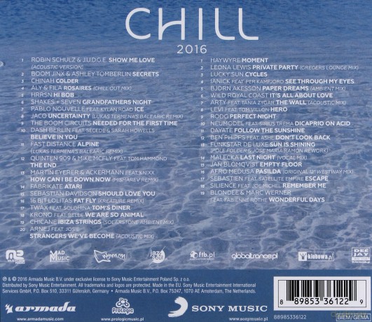 Armada Chill 2016 [2CD]