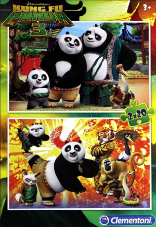 CLEMENTONI 2x20 el. SL Kung Fu Panda III [PUZZLE]