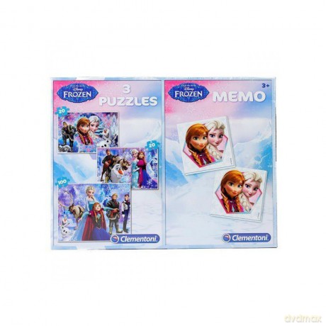 CLEMENTONI 2x20 + 100 el. Memo SL Frozen [PUZZLE]