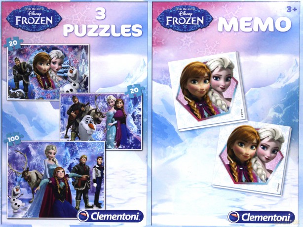 CLEMENTONI 2x20 + 100 el. Memo SL Frozen [PUZZLE]