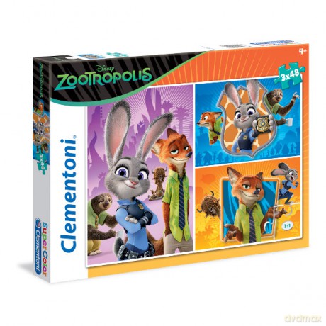 CLEMENTONI 3x48 el. Zootropolis [PUZZLE]