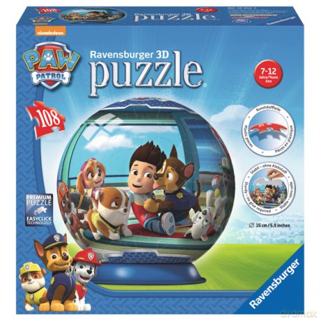 RAVENSBURGER 108 el. Psi Patrol, kuliste [PUZZLE]